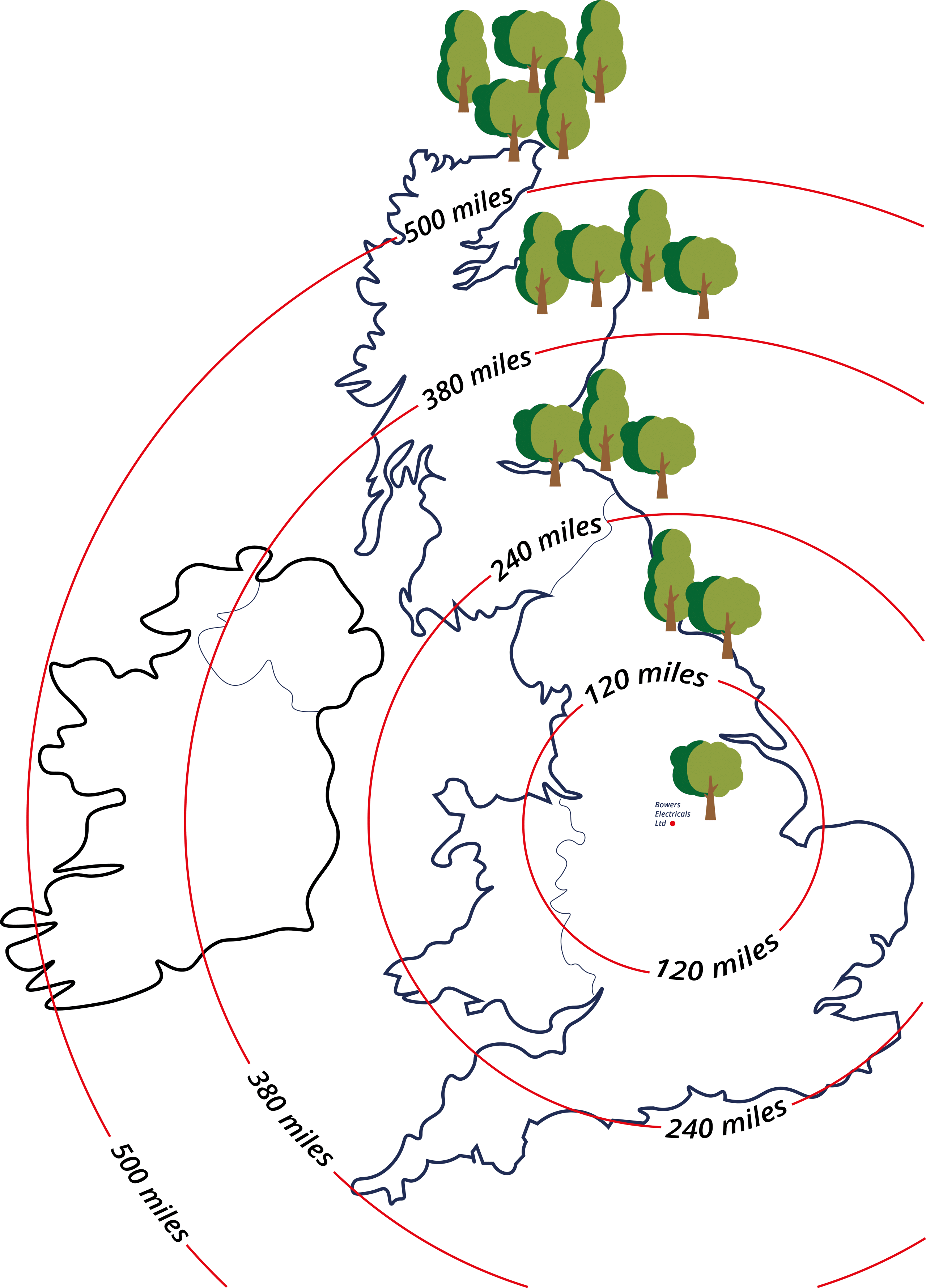 carbon mitigated delivery map