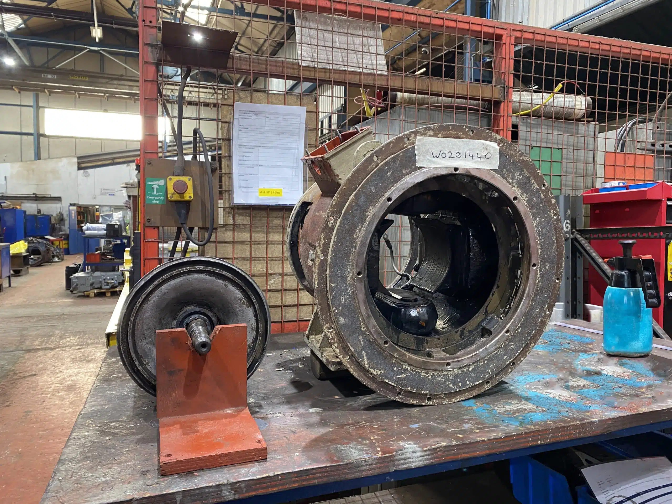Repaired Motor by engineering apprentice