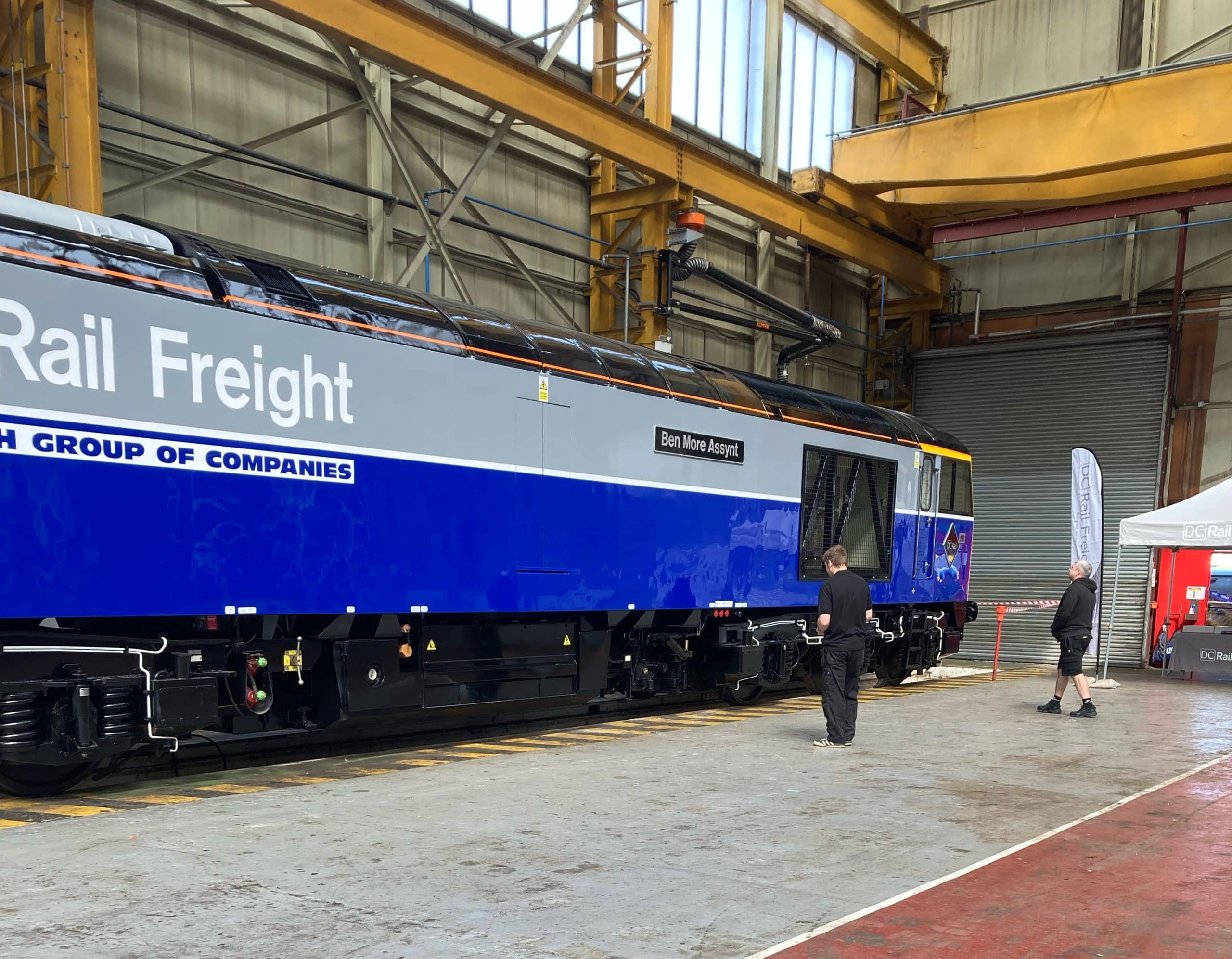 Harry from Bowers Electricals at DC Rail Class 60099 Unveiling