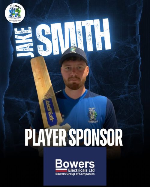 Bowers Electricals Sponsors Jake Smith at Denby Cricket Club for 2026